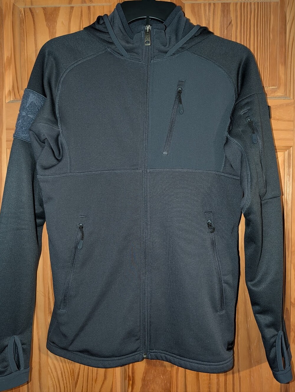 LA Police Gear LAPG Atlas Tactical CCW Full-Zip Hoodie Jacket Navy Mens Small